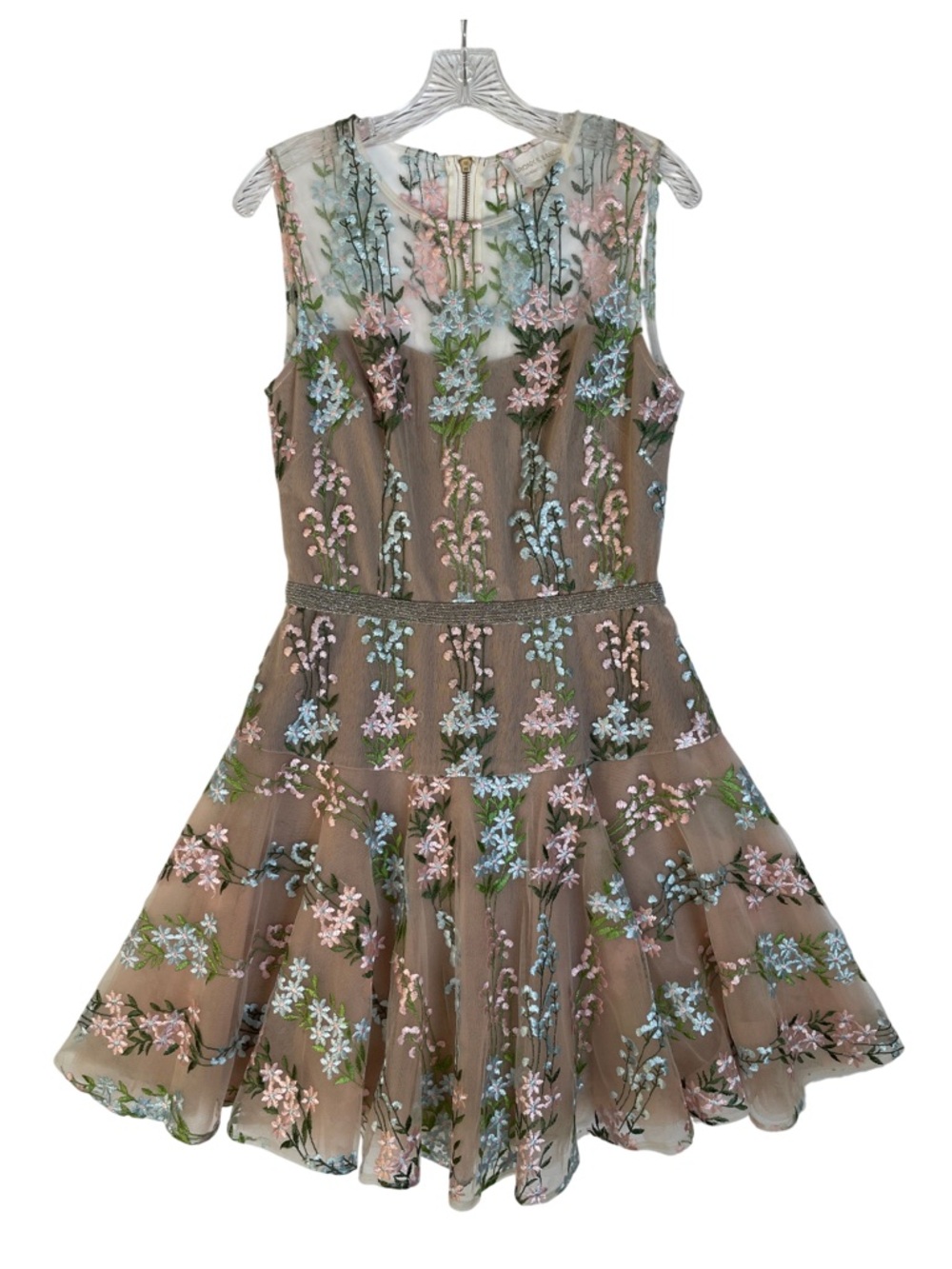 Bronx and Banco Isola Embroidered Floral Mini Dress - Picture 3 of 12